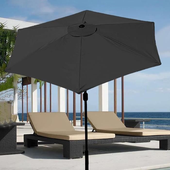 Toile De Rechange Pour Parasol De 3 M, Protection Uv En Polyester Pour