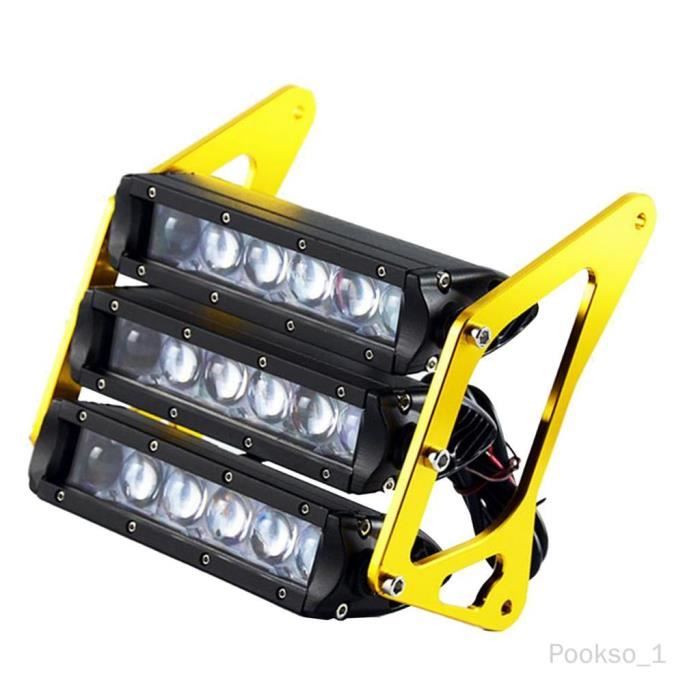 Phare De Jour LED Pour Moto Cross/enduro - Compatible KTM EXC/XC/SX Etc. 125-530cc, Blanc, Montage Avec Sangles Caoutchouc