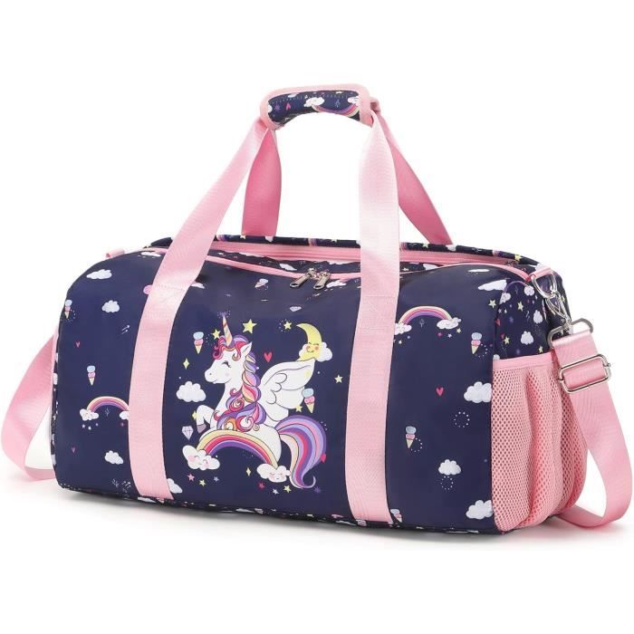 Sac Sport Fille Sac De Voyage Enfant Fille Sac Polochon Enfant Sac De Gym  Sac De Danse Sac Piscine Sac De Ballet[u2556]