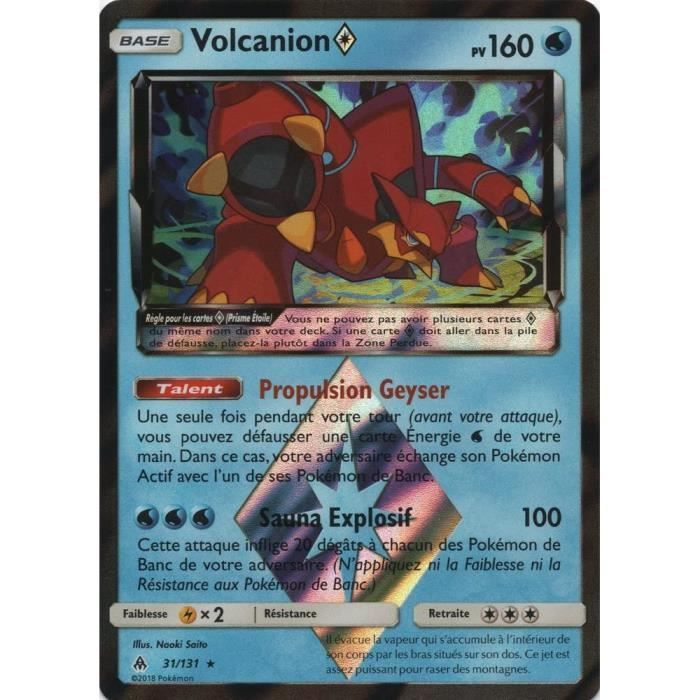 Cartes A Collectionner A L Unite Pokemon Sl6 Carte Volcanion 160 Pv 31 131 Prisme Etoile Holographique Rare Cdiscount Jeux Jouets