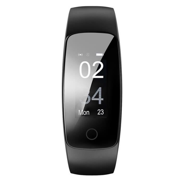 ID107PLUS HR Bracelet de sport noir Achat vente montre Cdiscount