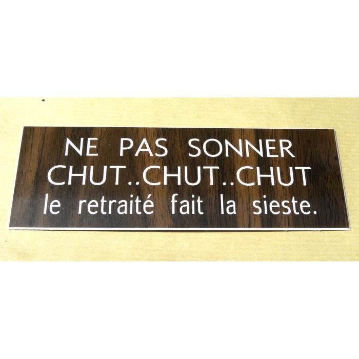 Overig Il Y A Bebe Qui Dort Ft 70x0 Mm Plaque Gravee Ne Pas Sonner Chut Chut Luxclusif Com