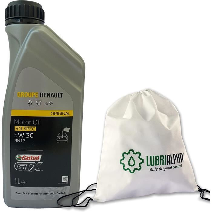 Huile moteur 5w30 Renault Castrol GTX RNSPEC 5W30 RN 17 voiture