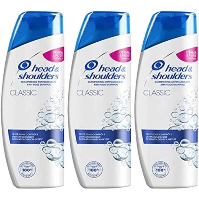 Lot De 3 Recharges Head & Shoulders - Shampoing 430 Ml Chaque, Pour Cuir Chevelu Gras - Neuf