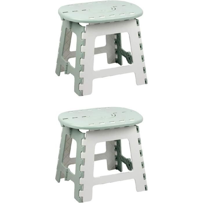 Marchepied Pliable Enfant En Plastique Vert - Tour D'apprentissage 61cm, Charge 50kg, Antidérapant