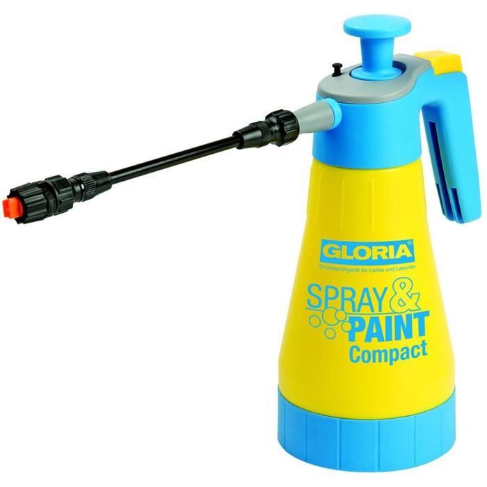 Pulvérisateur à pression 1,25L GLORIA Spray&Paint - Spécial peinture et lasure