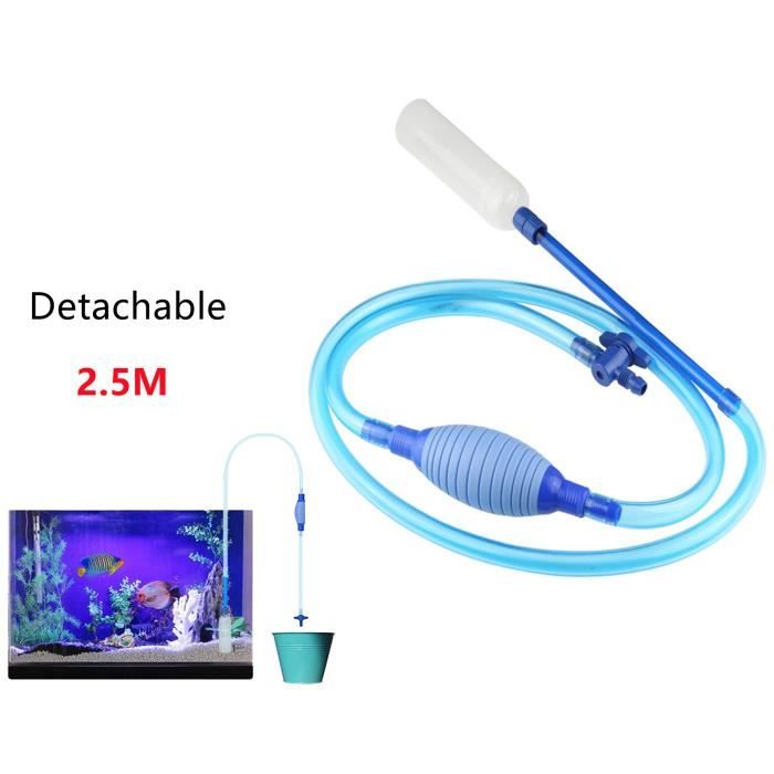 Siphon aquarium,Nettoyeur d'aquarium,pompe à siphon à vide,nettoyeur de gravier,filtre à eau,Pompe à Siphon de Changement d'eau,2.5m