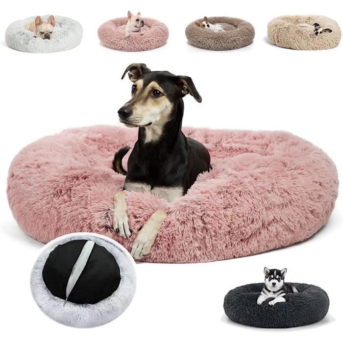 Lit Apaisant pour Chat et Chien Chaud et Moelleux Coussin Chat ImperméAble Lit pour Chat - Rose 60cm M- 60cm Rose