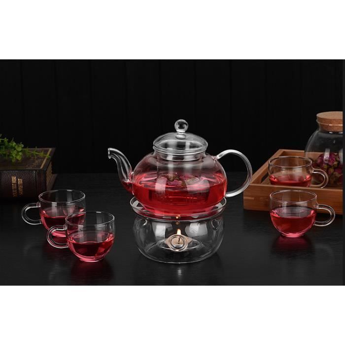 Ensemble Théière Et Tasse à Café - Design Folklorique Multicolore - Idée Cadeau