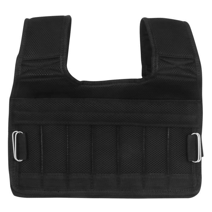Gilet lesté pour homme - 109 x 86 x 7,6 cm - Tissu Oxford robuste - 50 kg - Veste de musculation pour entraînement, fitness, gym, 20 kg