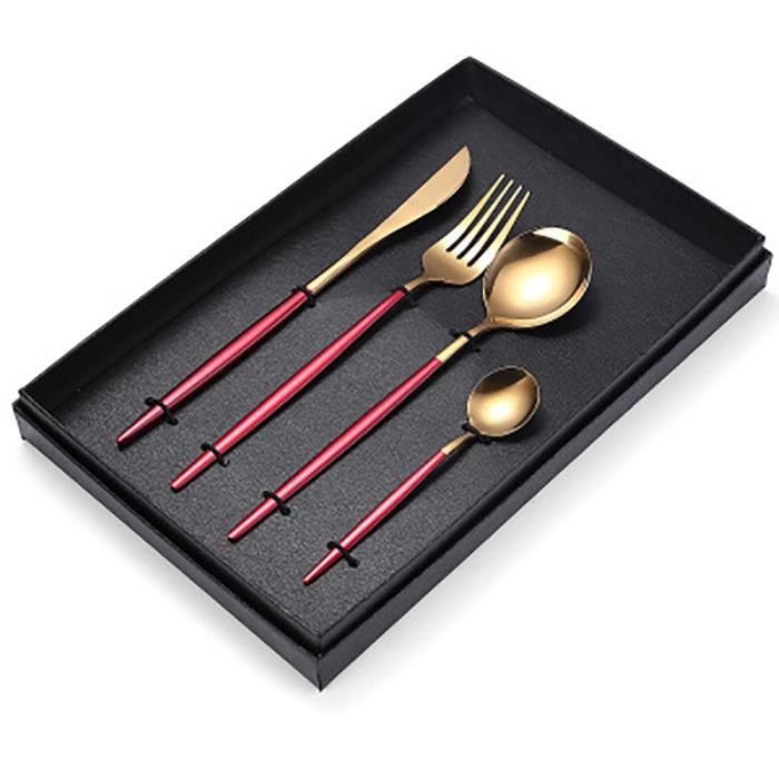 Ensemble de couverts de Portugal emballé, comprenant couteau, fourchette, cuillère et cuillère à