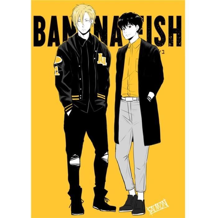 Poster Banana Fish 30 5 X 40 6 Cm En Papier Couche Decoration D Interieur Art Mural Idee Cadeau Pour Les Fans D Anime Style 02 Cdiscount Maison