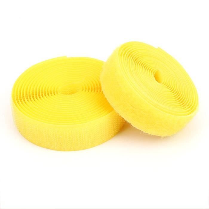 Bande Velcro Couture - 5 Mètres (20 Mm De Large) - Blanc - Crochets Et Boucles Inclus