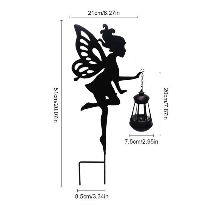 Lampadaire extérieur,Lampe solaire d'extérieur en plastique,thème féerique,luminaire décoratif