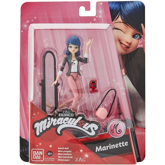 Mini-poupée - Bandai - Miraculous - 12 cm - Poupée articulée - Accessoires inclus