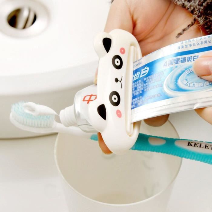 Titulaire Presse Tube Dentifrice Cartoon Pour Bebe Enfant Motif Animal Panda Blanc Cdiscount Pret A Porter