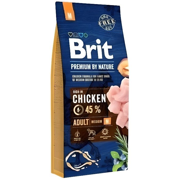 Comparer les prix de BRIT Premium by nature ADULT M (pour chiens de race moyenne) ,3 KG