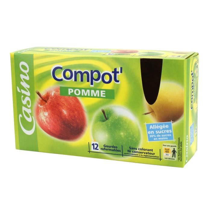 Casino Compotes Pomme Gourdes 12x90 G Cdiscount Au Quotidien Casino Compotes Pomme Gourdes 12x90 G Cdiscount Au Quotidien
