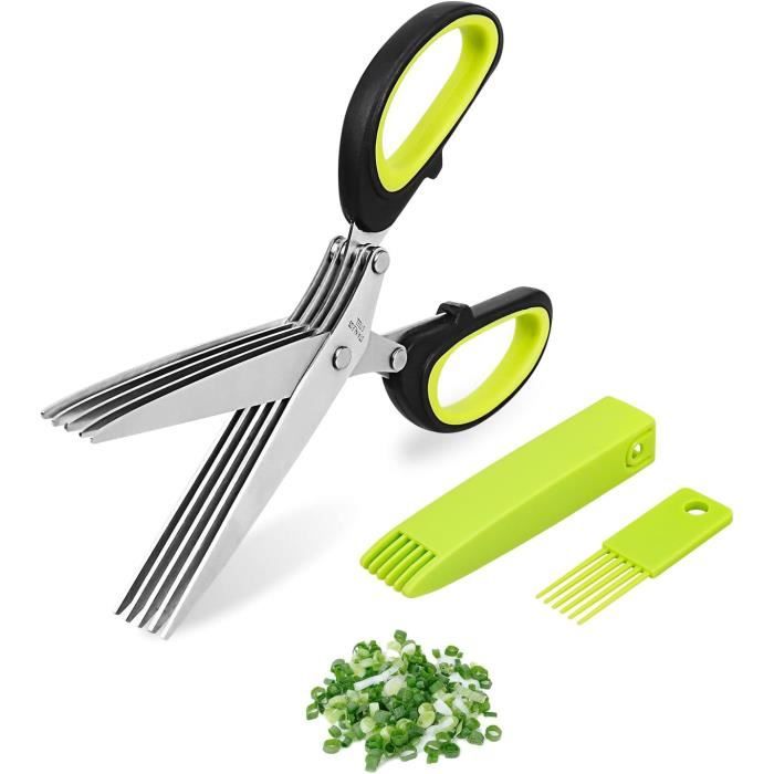 Ciseaux De Cuisine à Herbes – Hachoir Aromates – Bleu Et Blanc – Occasion