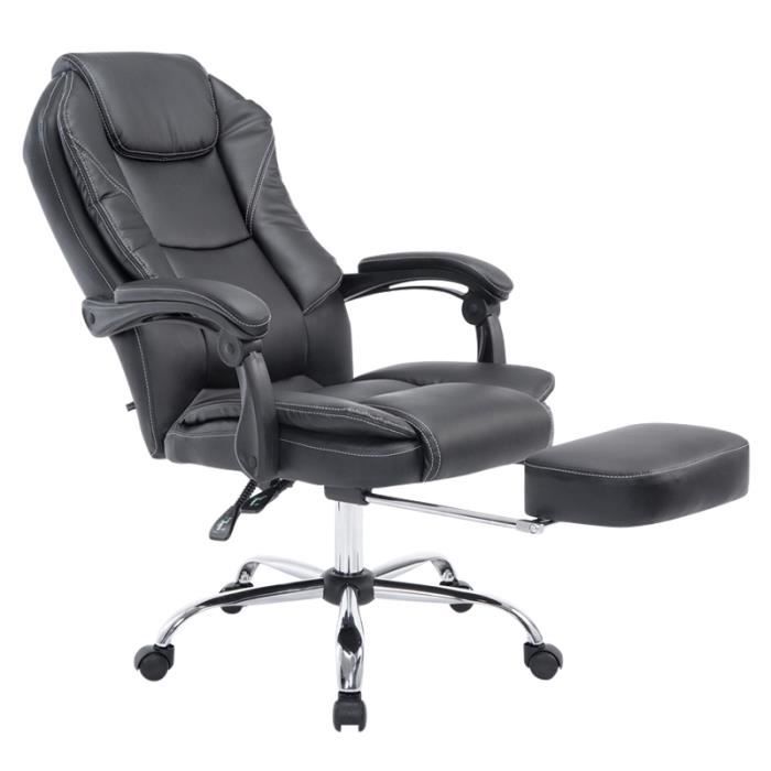 Clp Fauteuil Bureau Ergonomique Castle Fauteuil Relax Avec Repose Pieds Extensible Et Accoudoirs Poids Admis 115 Kg Reglable E Achat Vente Chaise De Bureau Soldes Sur Cdiscount Des Le 20 Janvier Cdiscount