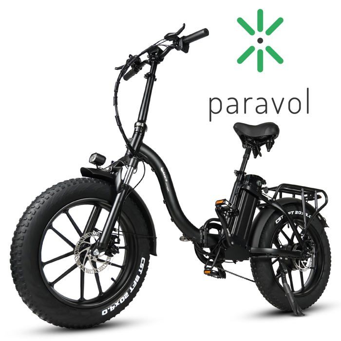 Vélo électrique pliant CMACEWHEEL Y20 - Noir - VTT - Batterie 18AH - Pneus 20*4 pouces