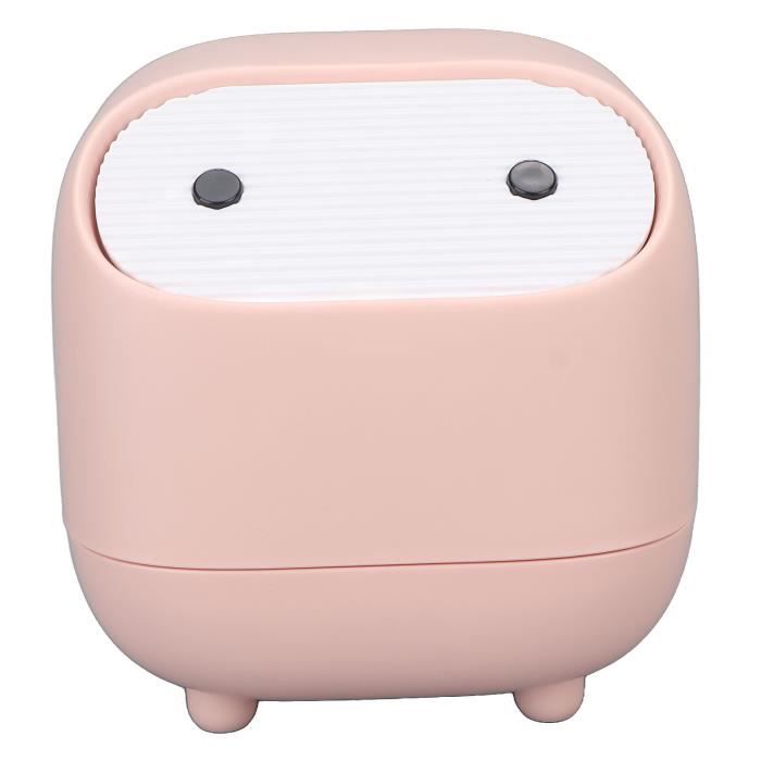 Poubelle De Bureau 25L KITANDOVE - Plastique Rose - Corbeille à Papier Multifonction