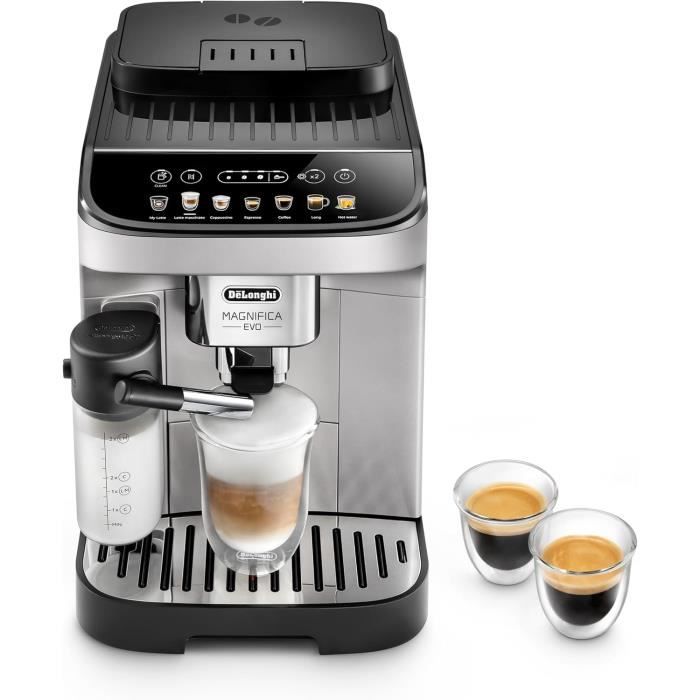 DeLonghi Magnifica Evo ECAM292.81.SBMachine à Café avec carafe à lait7 Boutons Tactiles pour CappuccinoExpresso et Autres Caf