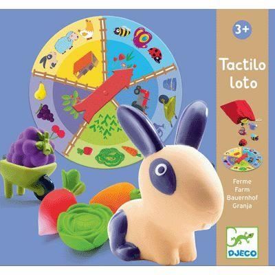 loto tactilo ferme - djeco - dj08135 - pour enfant - 2 joueurs ou plus - 20 min