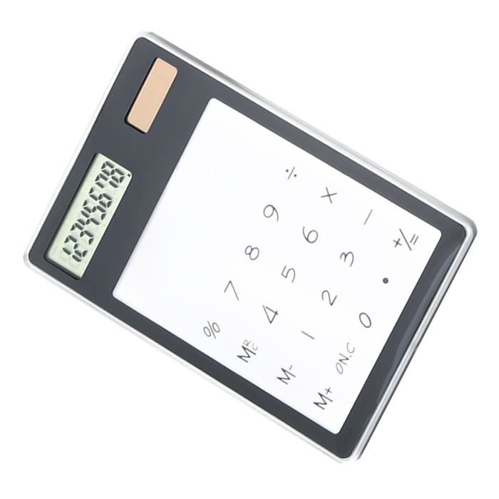 Calculatrice Solaire Ultra Fine Winkeabuy : Format Carte De Crédit, 8 Chiffres, Noir Ou Blanc Aléatoire - Mini Calculatrice Portable Sans Pile