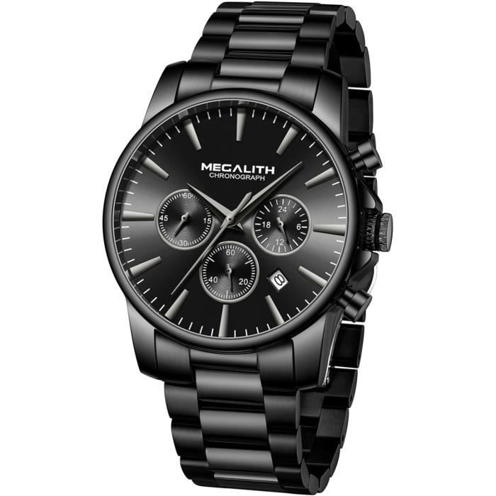 Megalith Montre Pour Homme - Chronographe Militaire - Étanche