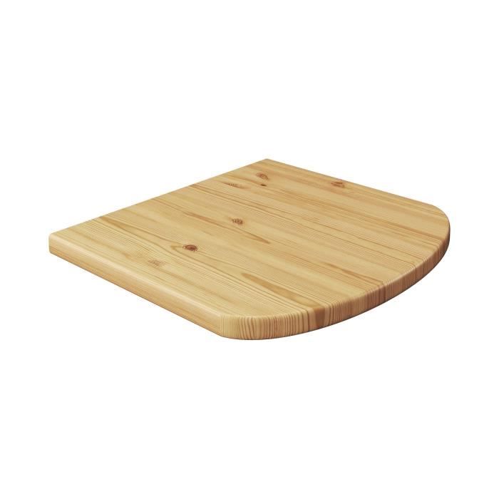 table de chevet en pin naturel - erst-holz - 90.25-1 - bois massif - marron - tiroir(s) - meuble de chambre