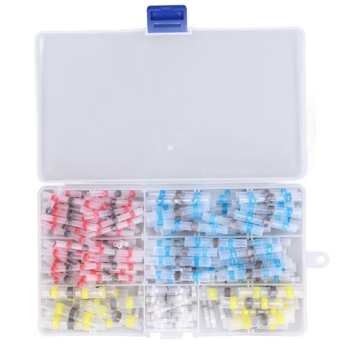 50 Pièces Connecteurs à Souder Thermorétractables Rouges - Pour Câbles 22-18 AWG (0.5-1.0mm²)