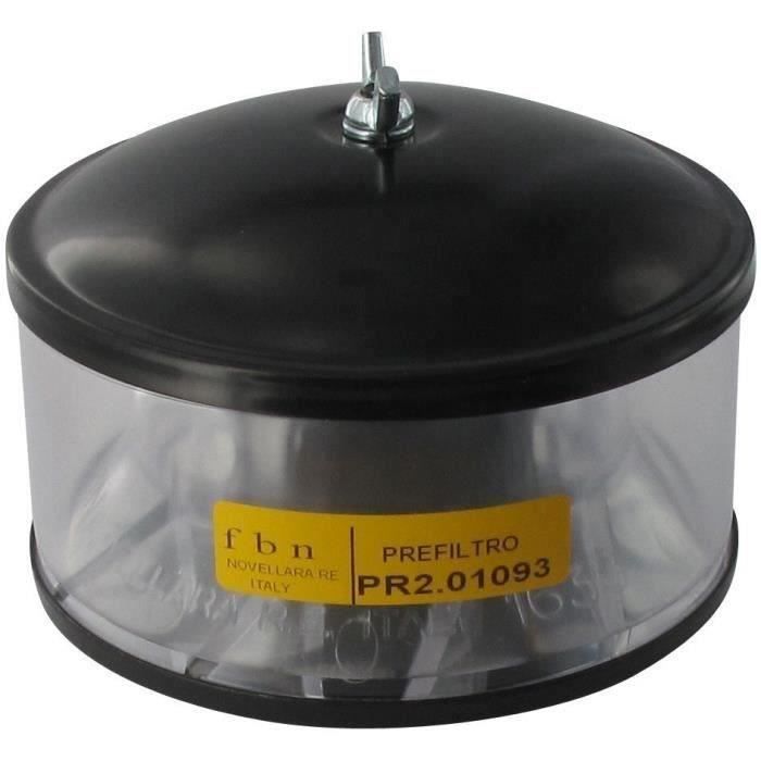 Pré-filtre à air adaptable pour LANDINI, LOMBARDINI, RUGGERINI, SLANZI - H: 108mm, Ø int: 48mm