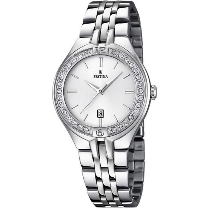 Montre femme - Festina - F16867/1 - Acier inoxydable - Quartz - Étanche 50m