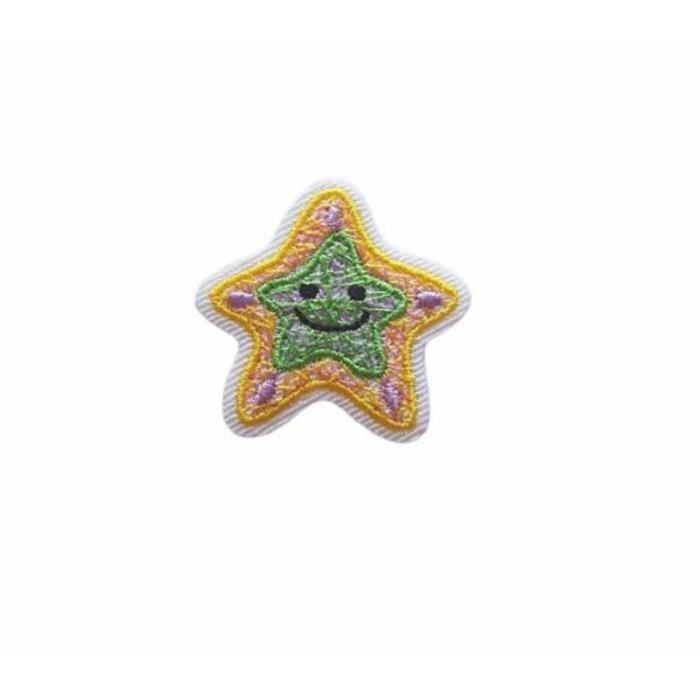 Patch étoile Rose Thermocollant 4x4 Cm - Écusson à Coudre Ou Repasser - Neuf