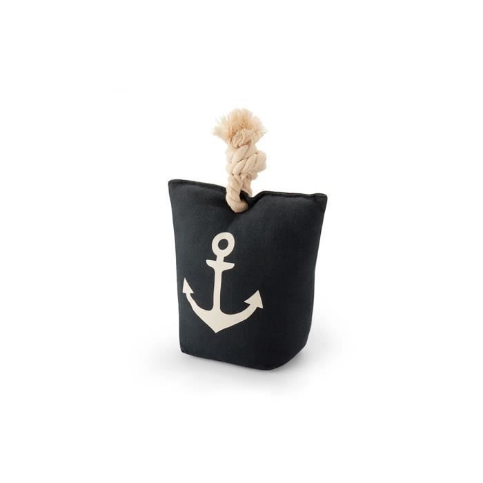 Butée de porte textile retientporte 1kg marin bleu GENERIQUE Carré
