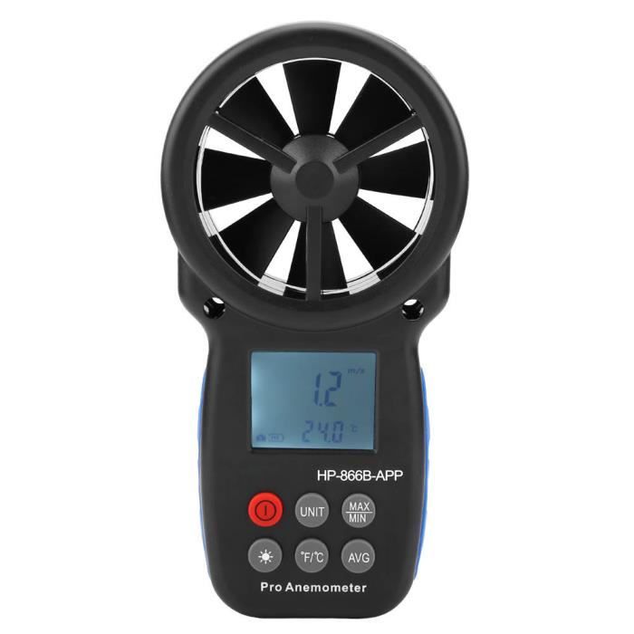 Anémomètre Digital - Mesure Vent Et Température Pour Sports, HVAC Et DIY