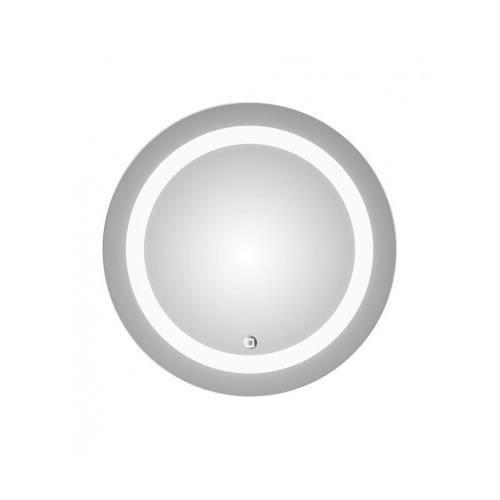 Miroir de salle de bain 'Led Light Circle' - HOME BAIN - Gris - 59 cm - Classique - Intemporel - Eclairage LED