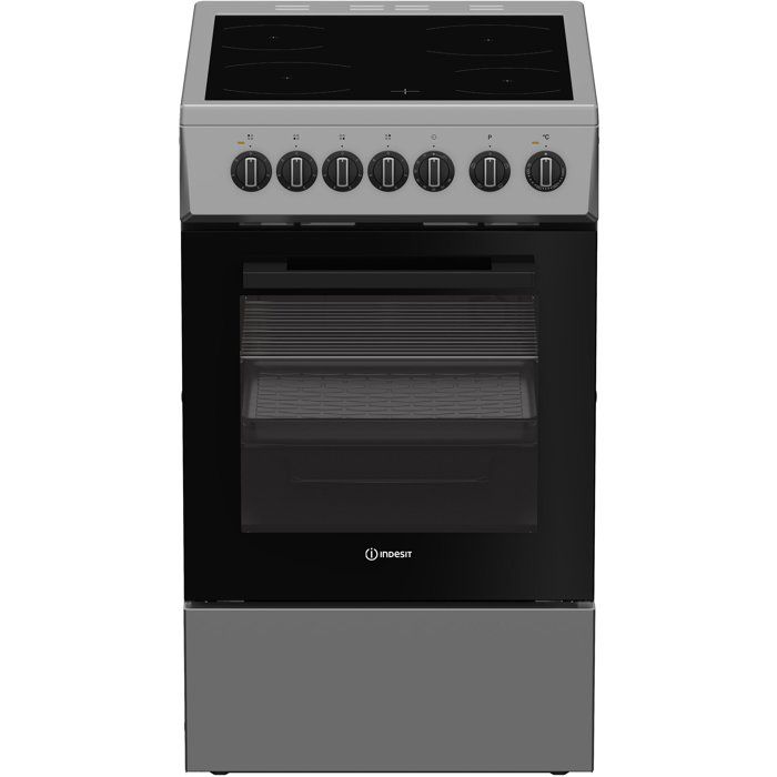 Cuisinière vitrocéramique INDESIT I5V3PCS 4 foyers 77 KWh L50 cm