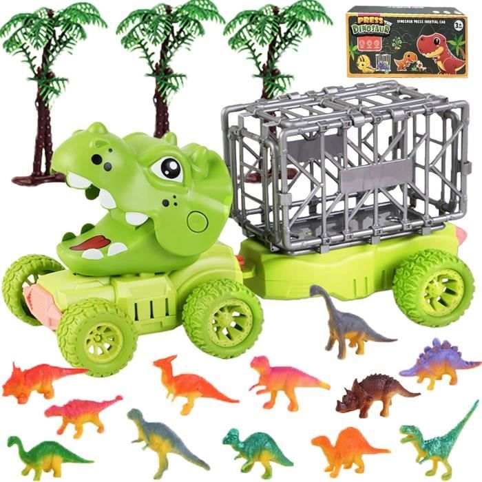 Jouet Dinosaure Camion-Dinosaure Voiture Enfant avec 12 Mini Dinosaures et  Deux Arbres avec Musique - Cdiscount Jeux - Jouets