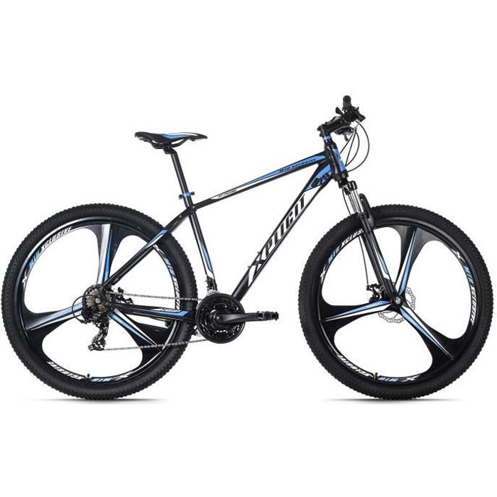 Vélo VTT Semi-Rigide 29'' - KS CYCLING - Xplicit - Homme - 21 Vitesses - Noir-Bleu - Taille de Cadre 48 cm