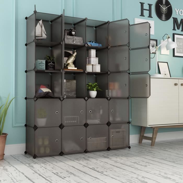 Armoire De Rangement 20 Cubes Langria Diy Armoire Penderie