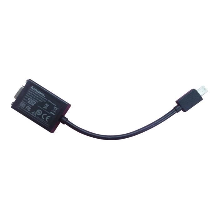 LENOVO Lenovo Adaptateur vidéo externe Mini DisplayPort VGA FRU CRU Tier 1 pour ThinkPad X1 1286 1291 1293 1294 - vue 2