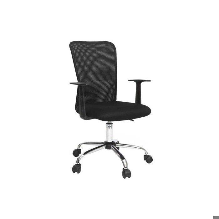 Fauteuil de bureau ergonomique - MILIBOO - PLUZ - Mesh noir - Structure métal - Réglable en hauteur