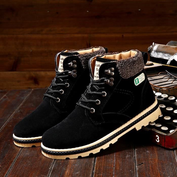 bottes hiver homme fourrure