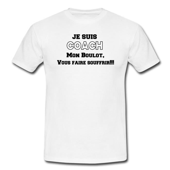 Citation Je Suis Coach Humour T Shirt Homme De Spreadshirt Blanc Achat Vente T Shirt Cdiscount Citation Je Suis Coach Humour T Shirt Homme De Spreadshirt Blanc Achat Vente T Shirt Cdiscount