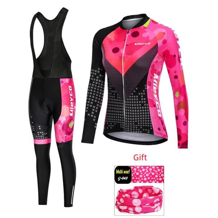 TUOYDJA Cuissard Cyclisme Femme 5D Rembourré – Short Vélo Anti-Choc Haute Élasticité Confort Long Trajet (Rose, L)