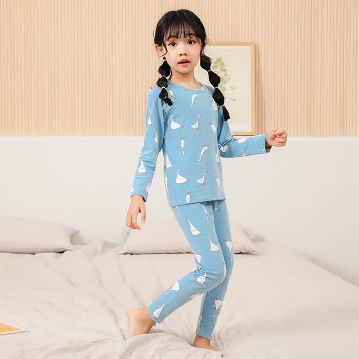 Ensemble De Pyjama Chaud Pour Bebe D Automne Pour Enfants Service A Domicile En Coton Deux Pieces Bleu Ciel Bleu Ciel Cdiscount Pret A Porter