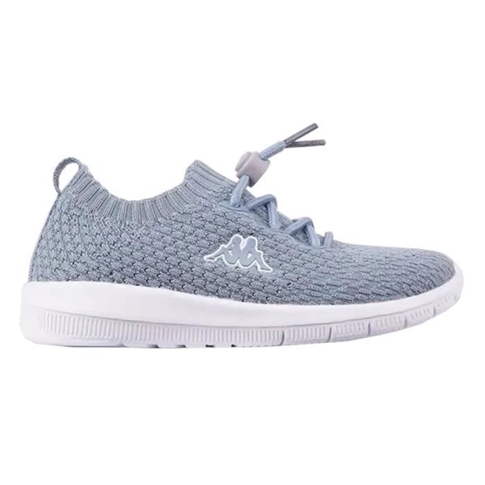Kappa Baskets - KAPPA - Sneem Gris - Mixte/Enfant - Dessus Textile - Fermeture Lacets