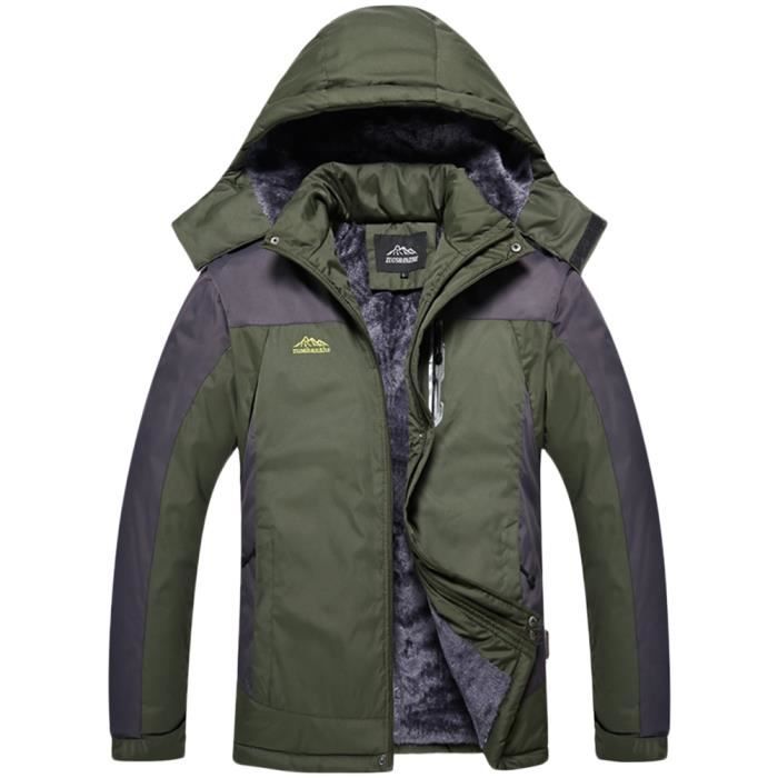 Homme Blouson de Sport Randonn?�e Sportif Blouson ?� Capuche d'alpinisme L?�g?�re Manteau de Sport 